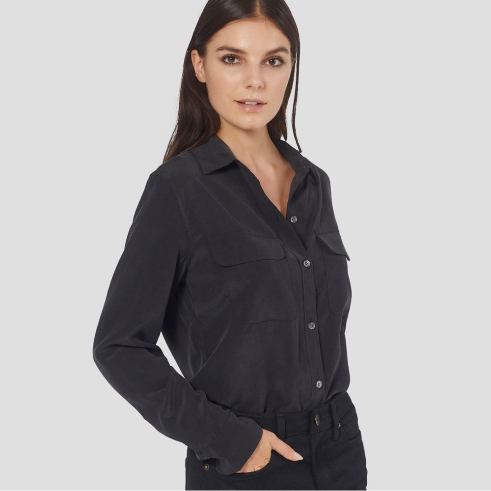 Equipment 100%Silk Button Down Shirt signature blouse